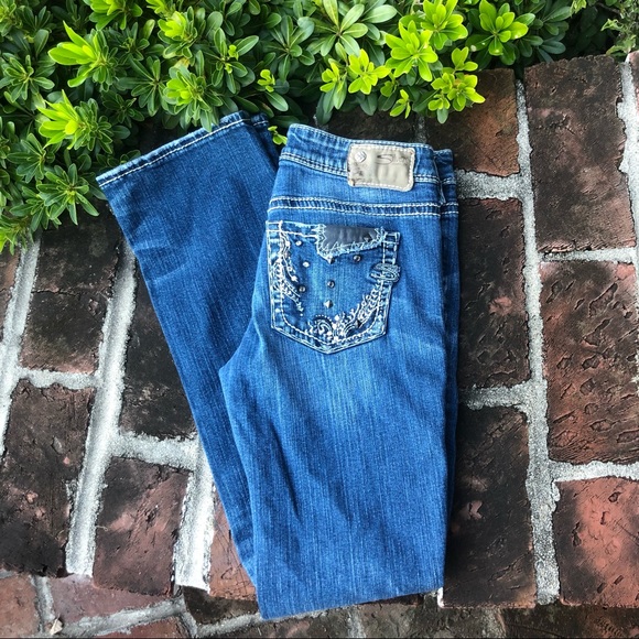 Silver "AIKO" Mid slim bootcut blue jeans size 27 - Picture 8 of 9